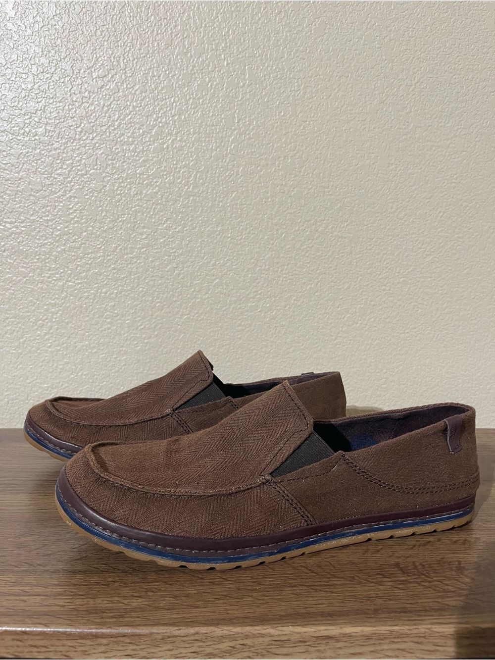 Simple Men’s Brown Slip-On Loafers - Casual Everyday Shoes